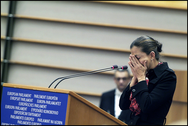 Ingrid Betancourt at the European Parliament
