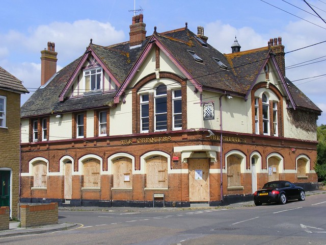 The former Chequers Inn, Higham Station.