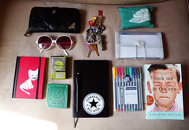 In my bag [two] | - Roxy wallet - Vintage sunnies - Keys - P… | Flickr
