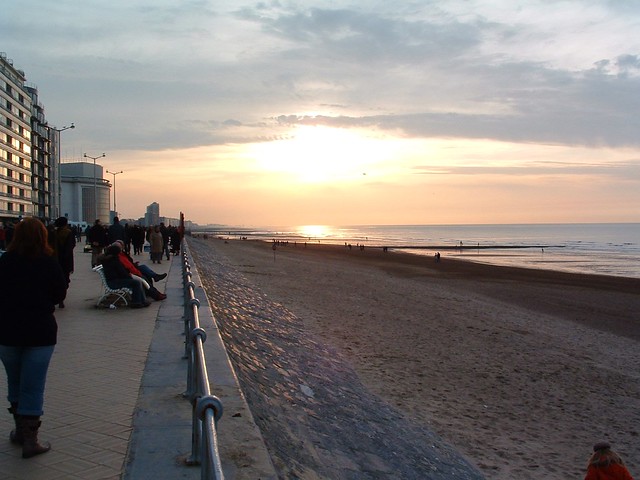 Oostende zonsondergang