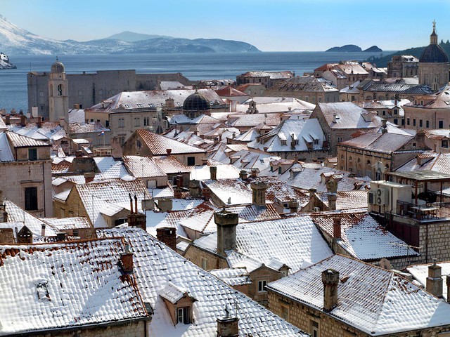 Dubrovnik in snow, Snijeg u Dubrovniku