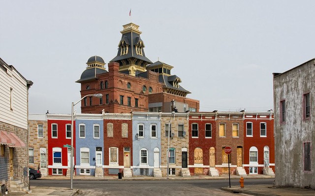 Rowhouses and American Brewery - Baltimore, MD