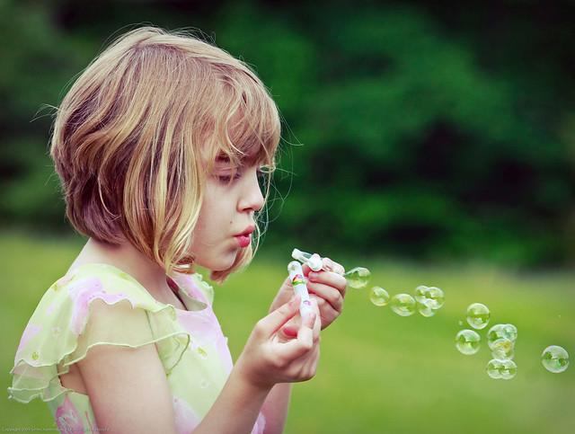 Blowing bubbles is not a waste of time