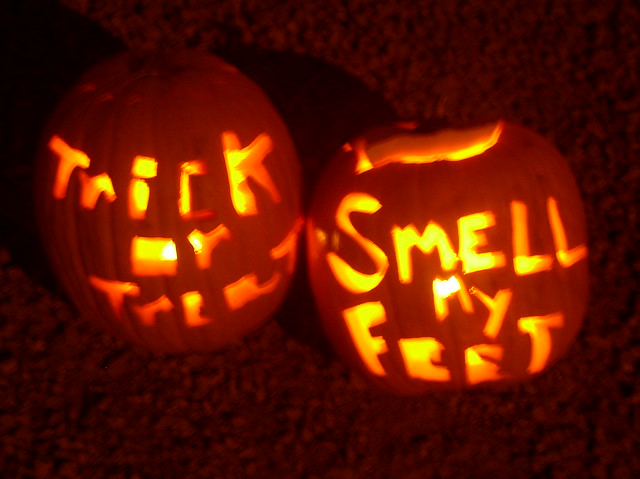 Trick or treat, smell my feet