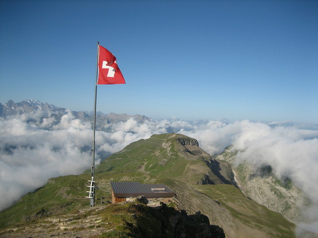 Above the Clouds, from Faulhorn summit Switzerland