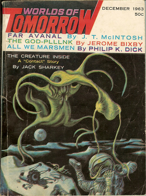 Worlds of Tomorrow Magazine Dec 1963 cover by Bruno