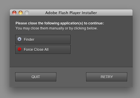 Wow, really Adobe Flash Player installer?