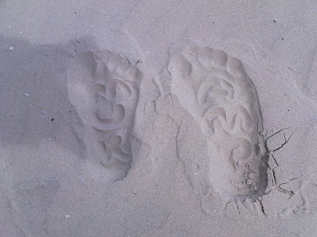 Me & My Girl Friend Foot Print / รอยเท้าคู่รัก