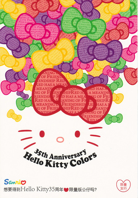 35th Anniversary Hello Kitty Postcard