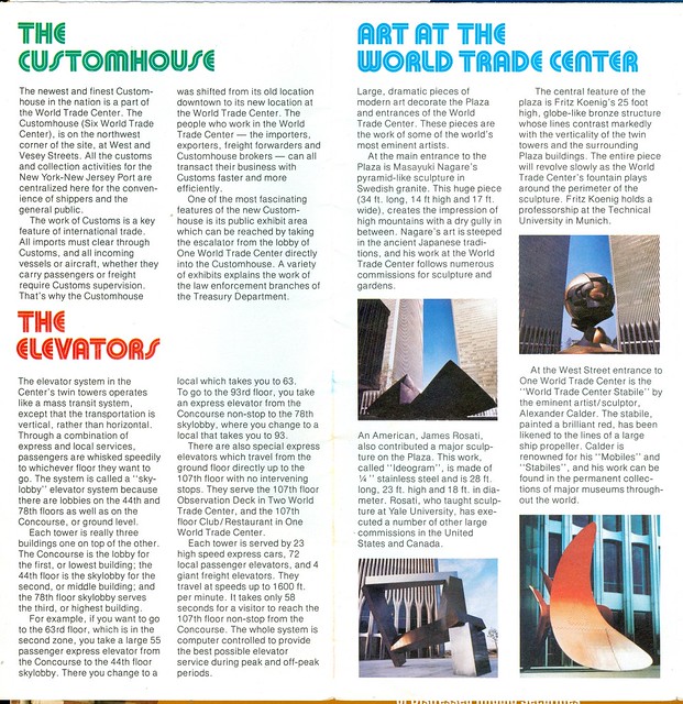 World Trade Center Brochure, circa 1975