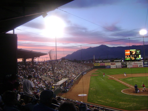 Ogden Raptors6 by Utahraptor2002, A nice looking sunset at Lindquist Field in Ogden, Utahsunset baseball minorleaguebaseball ogdenrapt