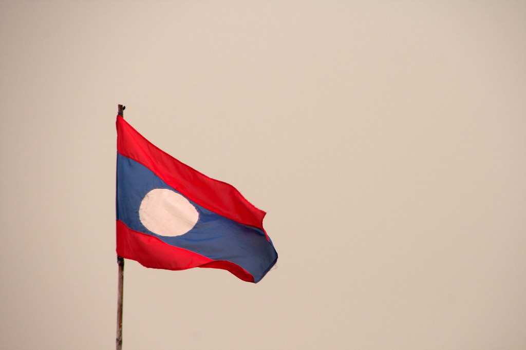 Image of The flag of Laos