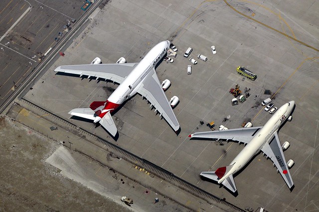 A380 VS 747 (incident aircraft)