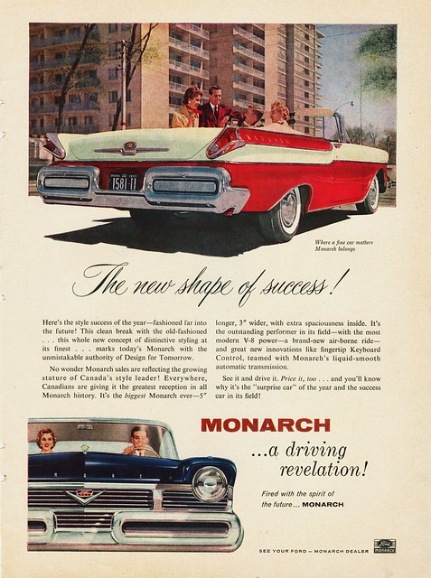 1957 Monarch Lucerne Convertible (Canada)