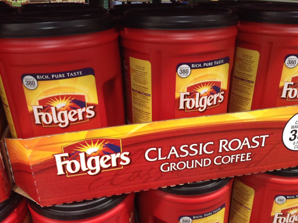 Folgers Classic Roast, Ground Coffee, at Costco, 6/2015, b