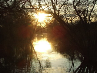 Sonnenuntergang an der Eder - Sunset at the river Eder