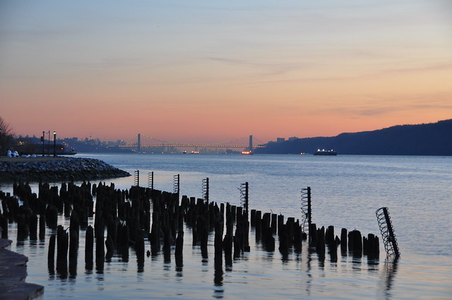Yonkers Pier with GW in background 02.2009