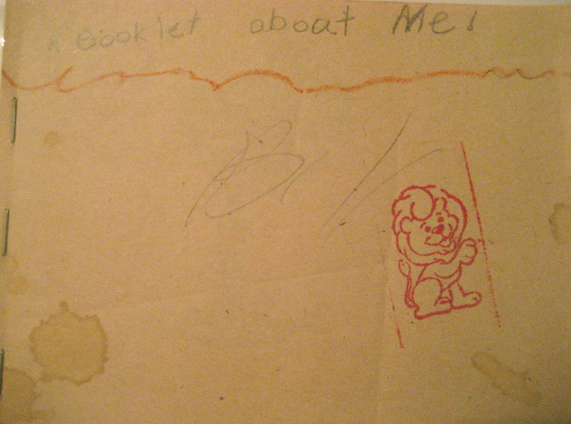 a booklet about me: cover