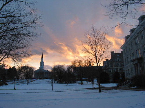 trees winter sunset usa snow church silhouette architecture backlight clouds campus twilight vermont silhouettes middlebury steeple backlit roofline vt middleburycollege 1916 meadchapel addisoncounty middleburyvermontusa origamidon donshall