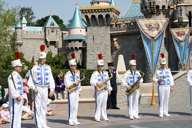 The Disneyland Band in Front of the Castle