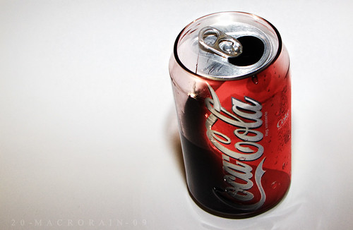 Half Empty (transparent coke can) by macrorain