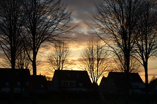 Sundown in Beilen Netherlands