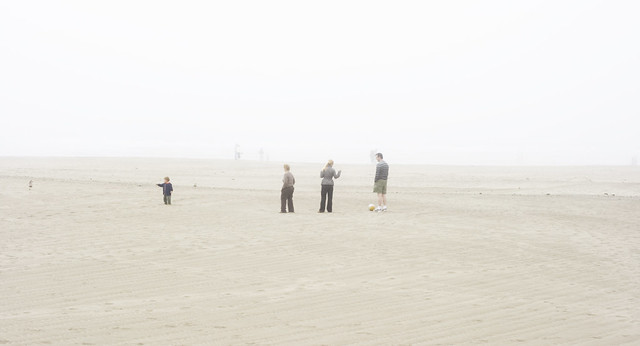 Foggy Ocean Beach