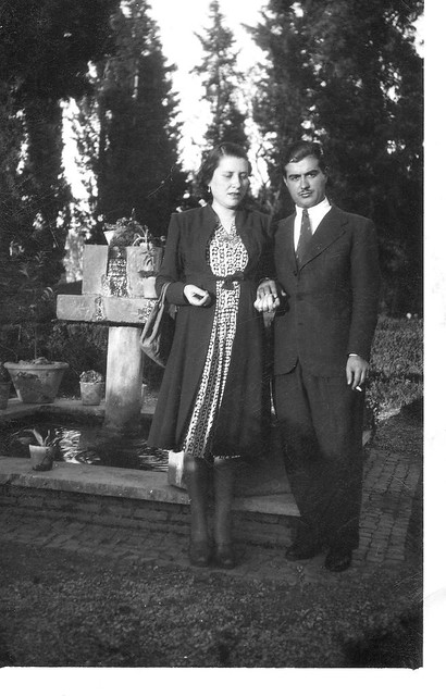 Foto d'epoca - Mamma e papà nel 1940.