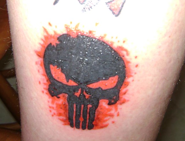 Tattoo of Skulls The Punisher Comics