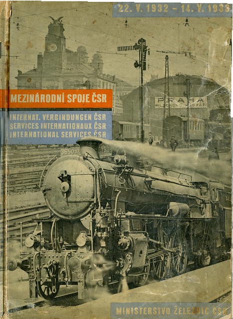 Cover of International Services of Czechoslovak State Railways 1932/1933