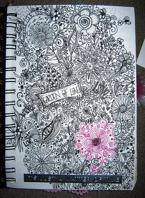 doodled journal page