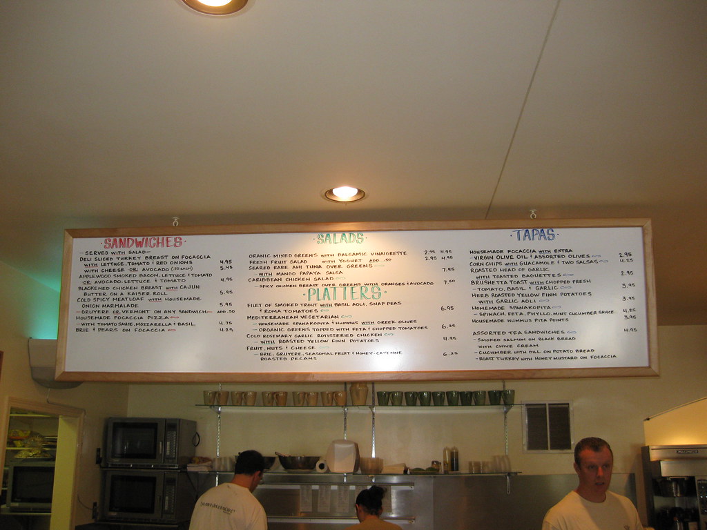 Crossroads Menu