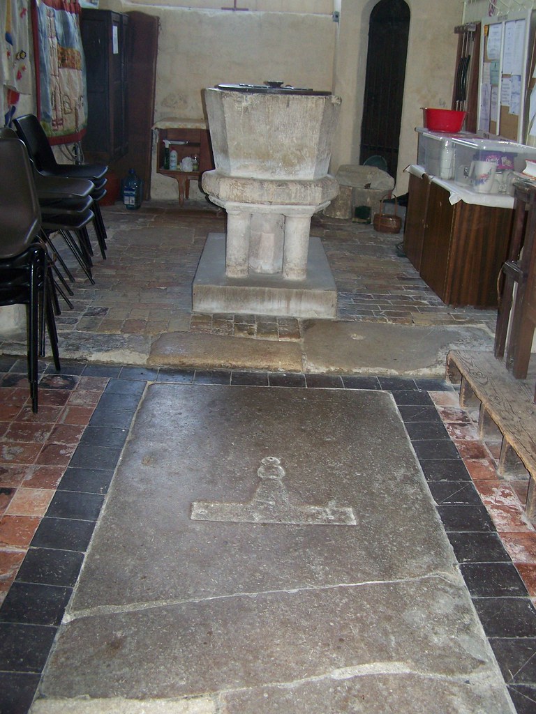 Cambridgeshire, Hauxton | 13c font with the indent of the br… | Flickr