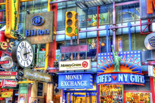 Signs of Times Square in HDR by iamNigelMorris
