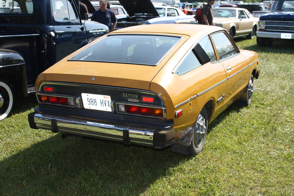 1976 Datsun B210 hatchback.