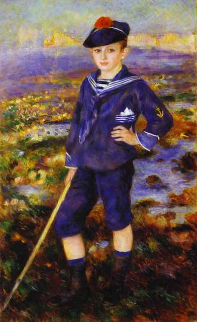 Renoir, Pierre Auguste (1841-1919) - 1883 Young Boy on the Beach of Yport (Barnes Foundation)