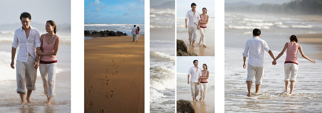 David & Yvonne - Walking on Beach