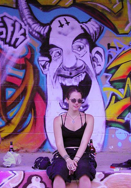 Beauty, beer, cigarettes and graffiti