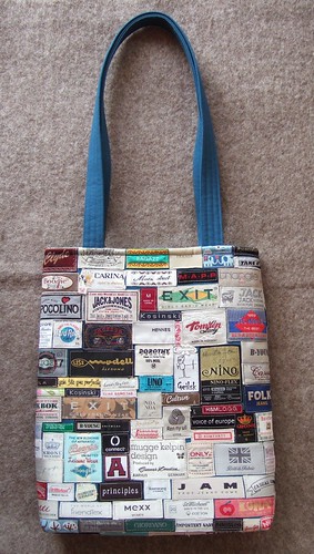 Label bag | I have been collecting labels of old clothes for… | Flickr