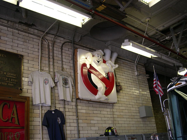 FDNY Ladder 8 Ghostbusters sign