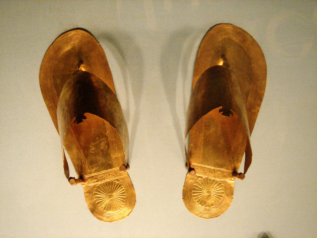 egypt - gold sandals