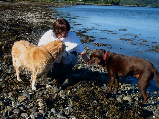 Sue, Bella and Lottie, Loch Crenan
