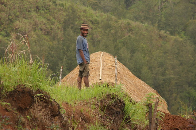 mountain village, whagi valley, papua new guinea