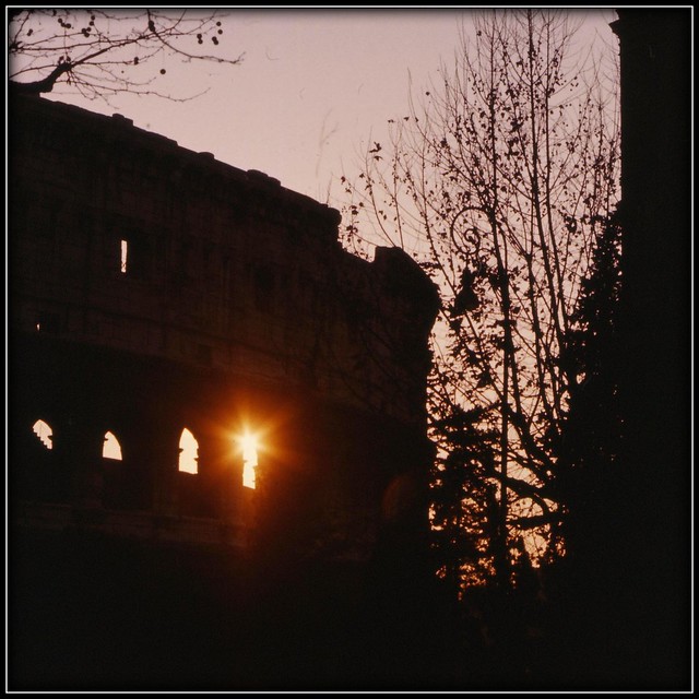 Colosseum sunset
