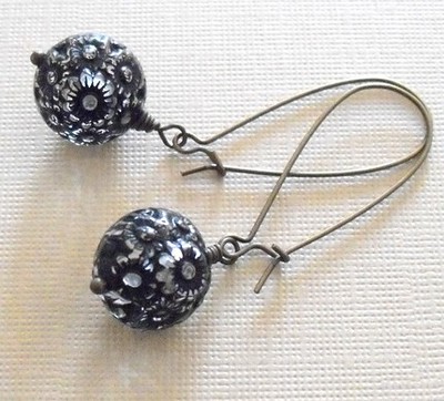Black Forest Earrings | Some of my favorite vintage beads. A… | Flickr