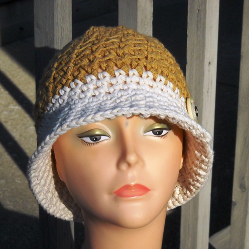 Golden yellow Crochet Cotton Hat | woolmountain | Flickr