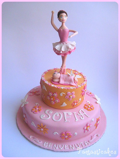 Torta ballerina con bebe / Ballerina and Baby Cake