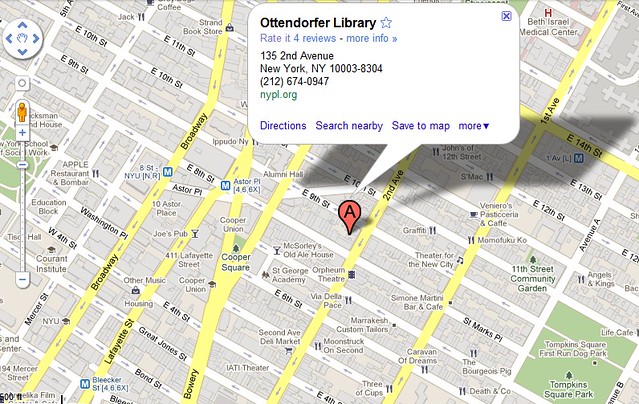 Ottendorfer Branch Library in NYC, Show: Sept 1 - Oct 31, 2011