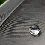 Waterlens: Droplet on Pigeon-feather