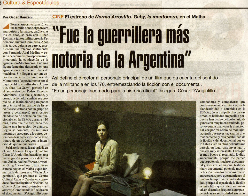 Norma Arrostito: Gaby, la Montonera | Página/12, 06-12-08 | Víctor ...